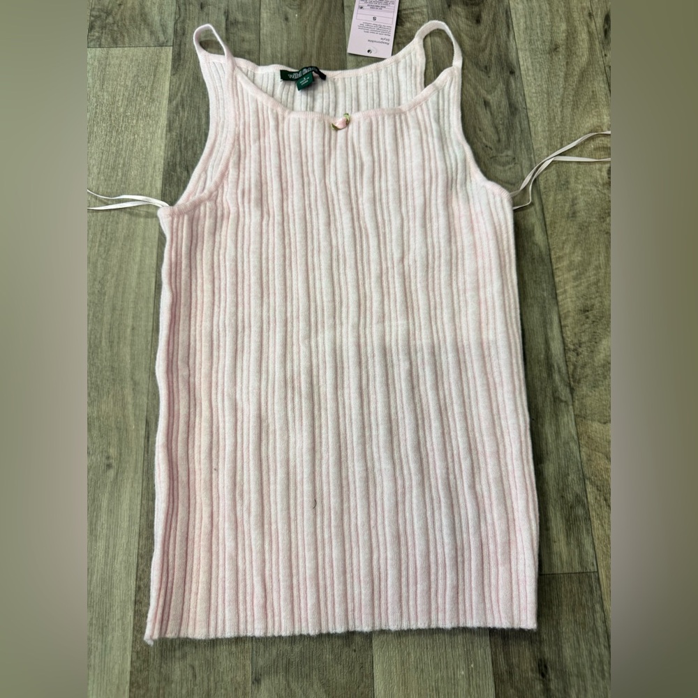Wild Fable Ribbed Knit Tank Top Bundle | Pink & Cream | Size Small | NWT - Picture 3 of 6
